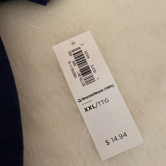 NWT OLD NAVY Relaxed Fit Tee “Sunday Funday!” Navy w/Rainbow Letters Sz XXL 🌸 - Picture 5 of 9